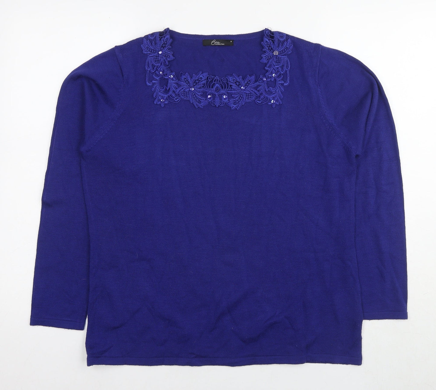 Womens UK Size M Bonmarché Blue Pullover Jumper