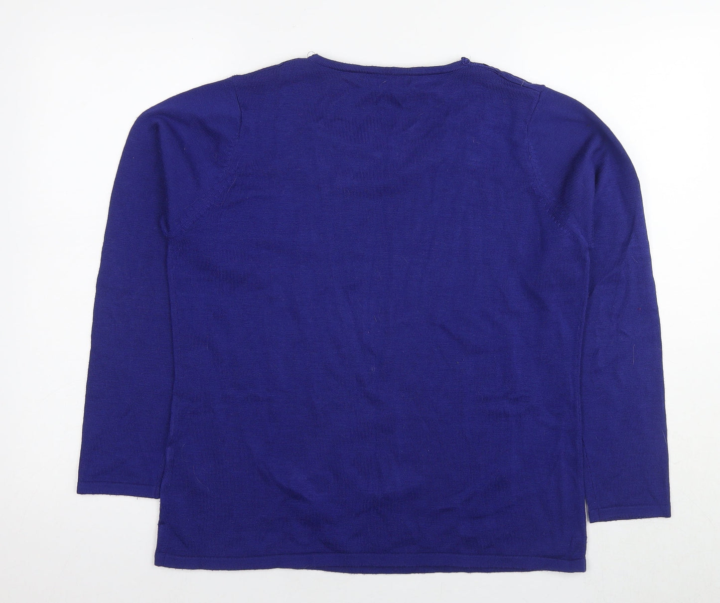 Womens UK Size M Bonmarché Blue Pullover Jumper