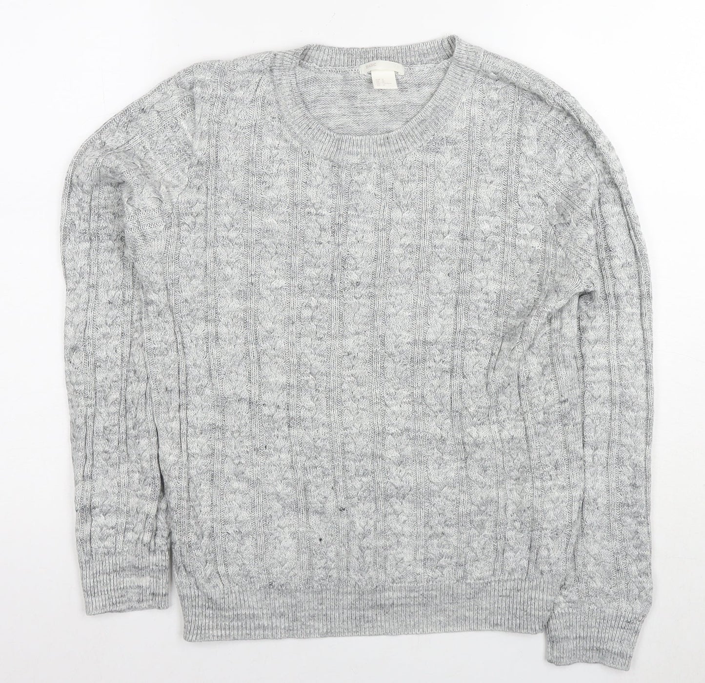 Womens UK Size M H&M Grey Pullover Jumper