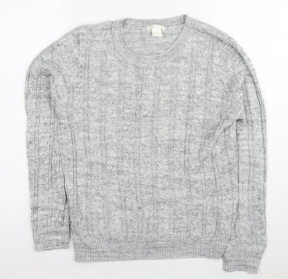 Womens UK Size M H&M Grey Pullover Jumper