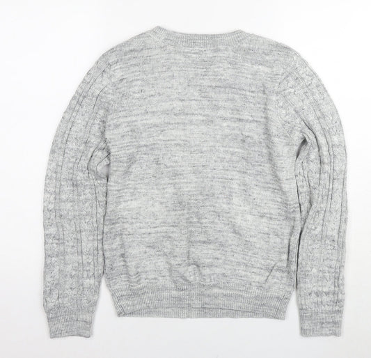 Womens UK Size M H&M Grey Pullover Jumper
