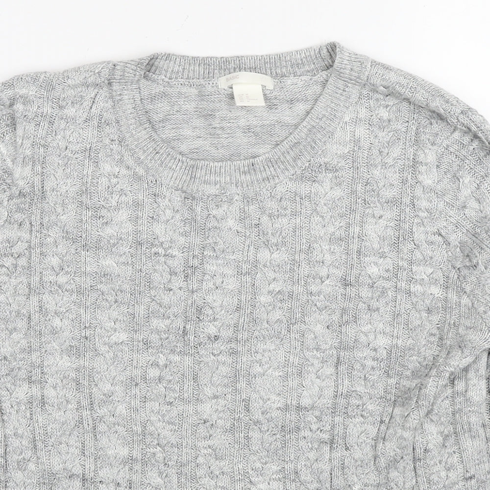 Womens UK Size M H&M Grey Pullover Jumper