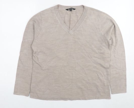 Womens UK Size 16 Bonmarché Beige Pullover Jumper