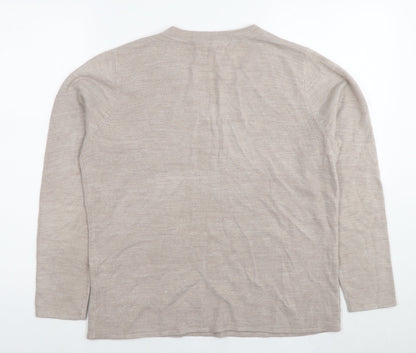 Womens UK Size 16 Bonmarché Beige Pullover Jumper