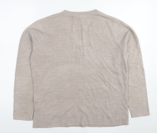 Womens UK Size 16 Bonmarché Beige Pullover Jumper