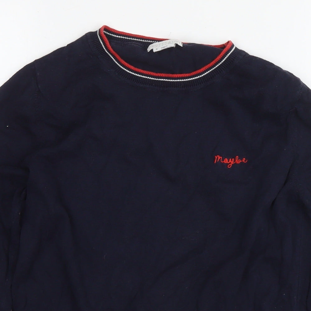 Womens UK Size S Cooperative Blue Pullover Jumper