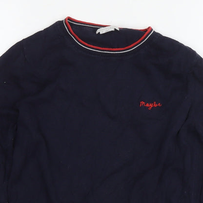 Womens UK Size S Cooperative Blue Pullover Jumper