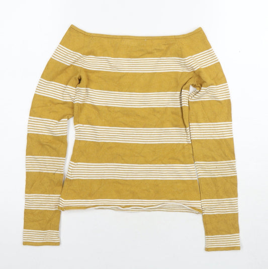 Womens UK Size XS H&M Yellow Pullover Jumper