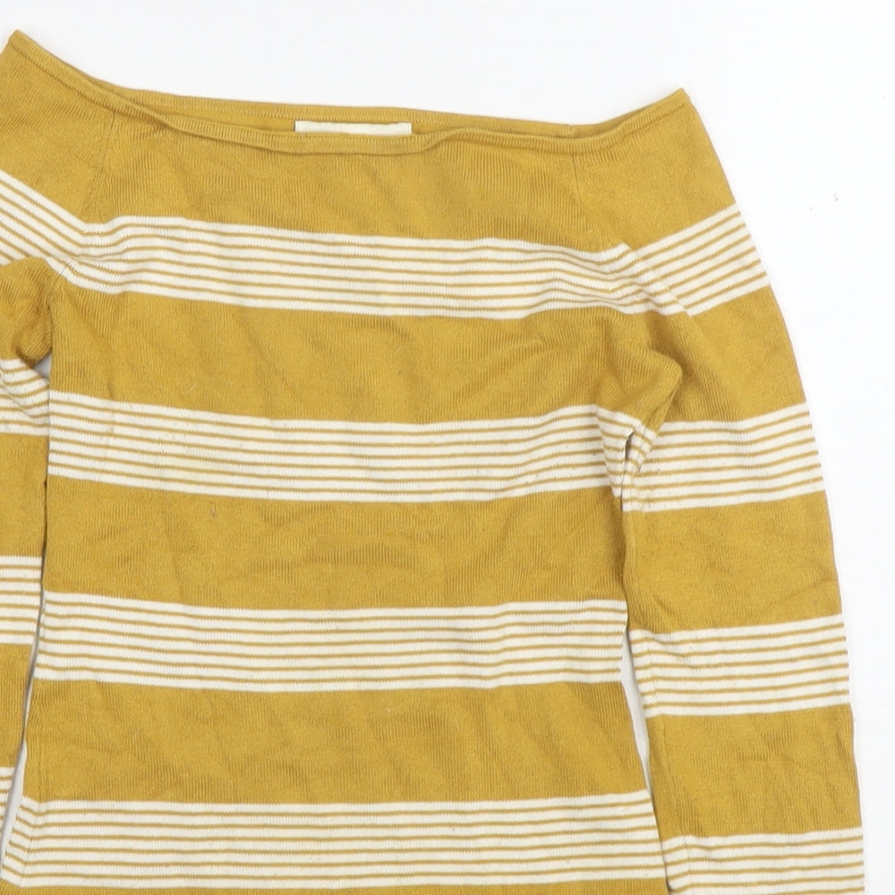 Womens UK Size XS H&M Yellow Pullover Jumper