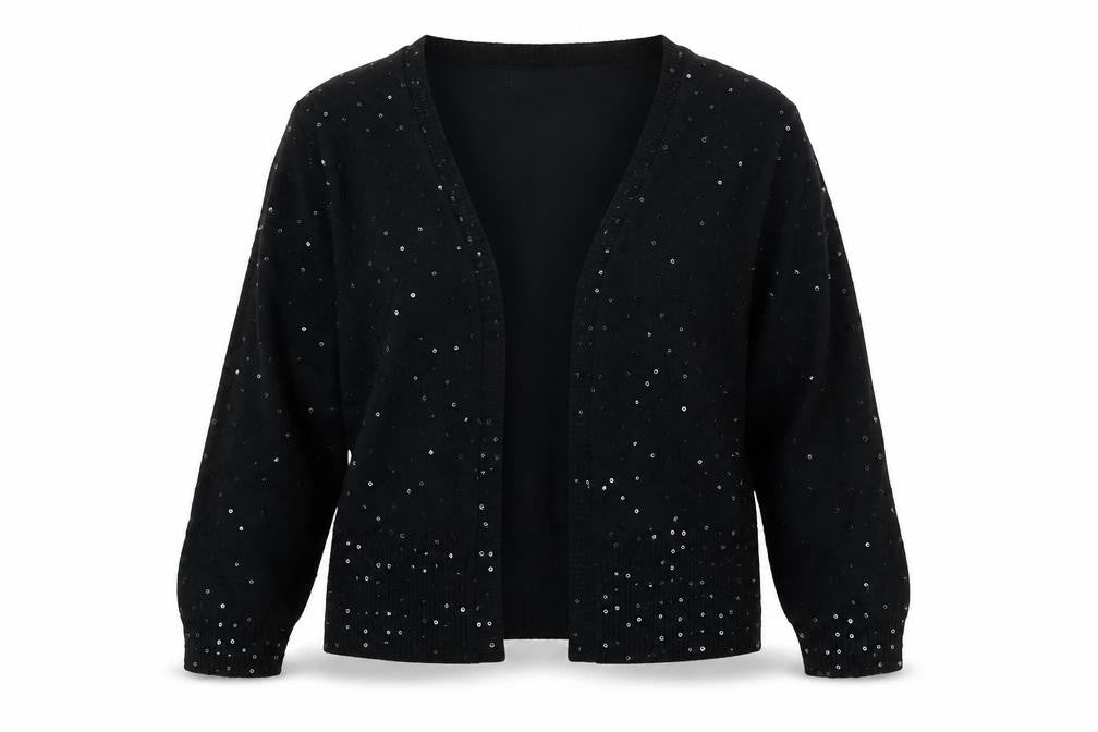 Womens UK Size M Sky Black Cardigan Jumper