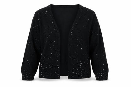 Womens UK Size M Sky Black Cardigan Jumper