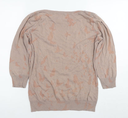 Womens UK Size 10 NEXT Beige Pullover Jumper