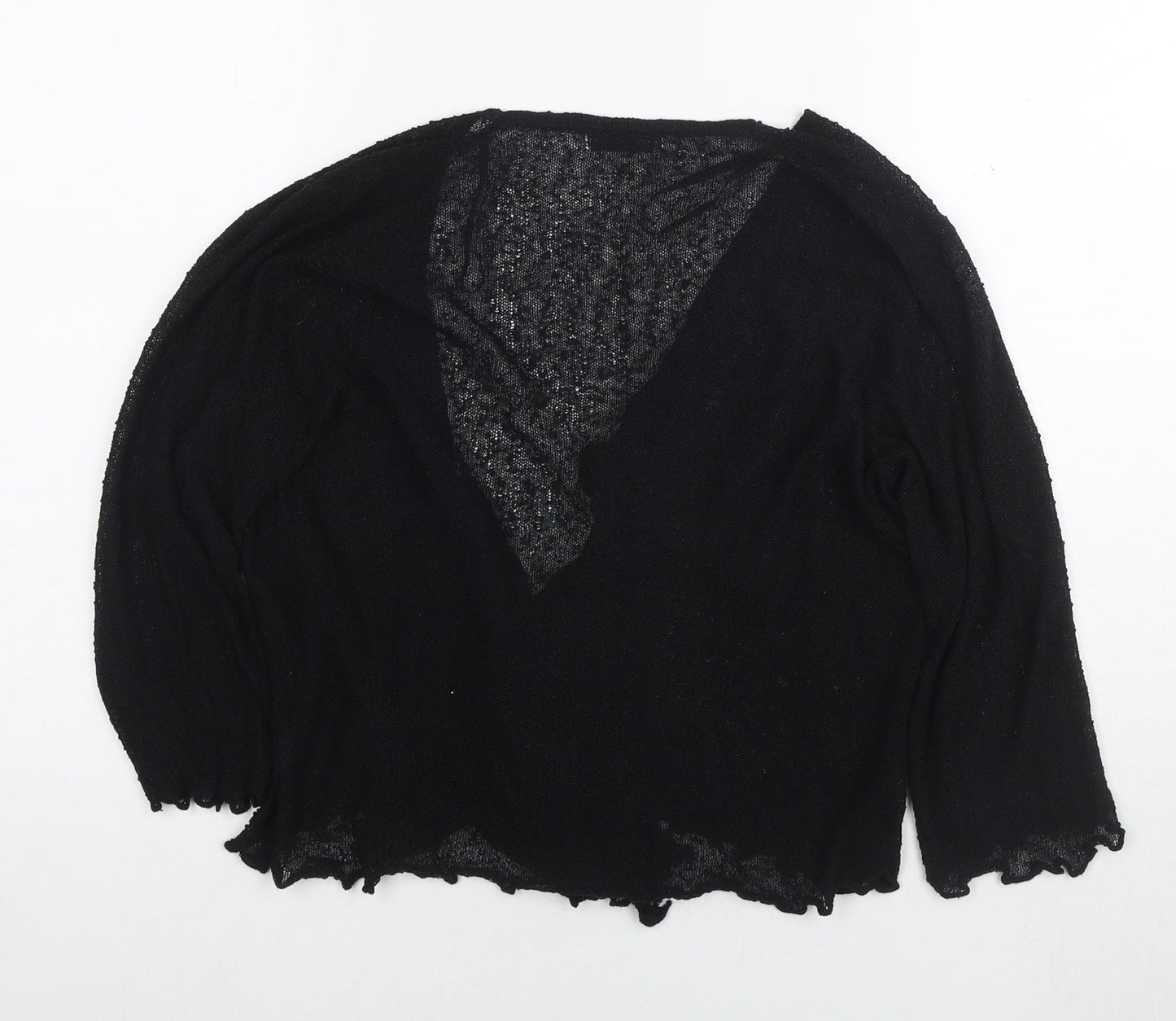 Womens UK Size M Stock Shop Black Cardigan Jumper