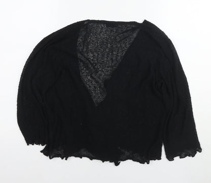 Womens UK Size M Stock Shop Black Cardigan Jumper