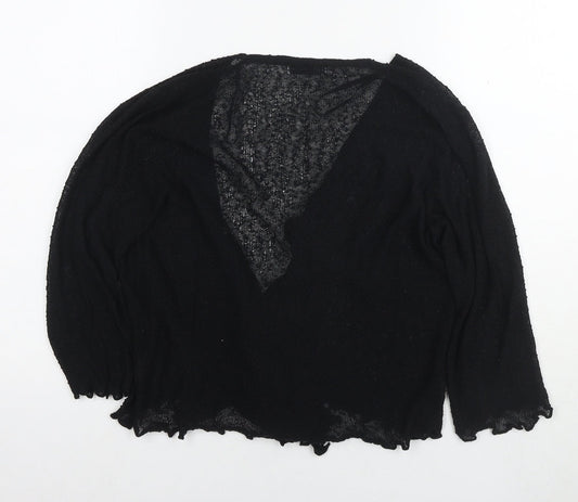Womens UK Size M Stock Shop Black Cardigan Jumper