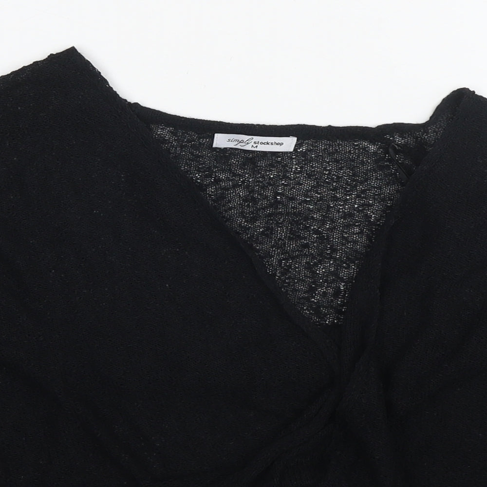 Womens UK Size M Stock Shop Black Cardigan Jumper
