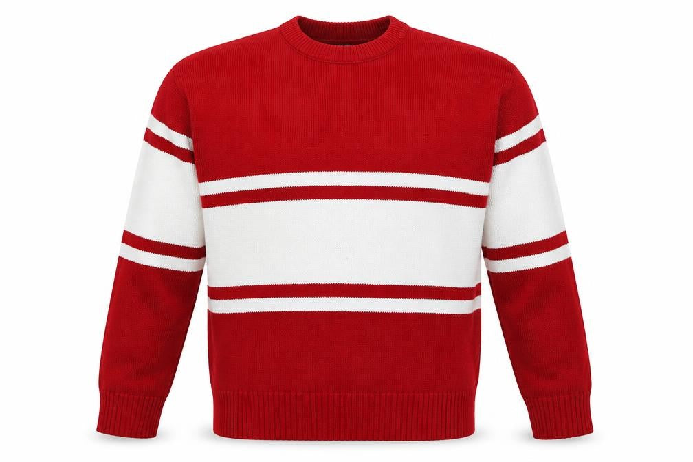Mens UK Size S Topman Red Pullover Jumper