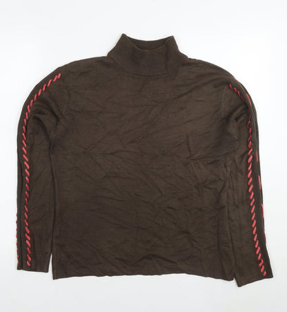 Womens UK Size 14 Janique Brown Pullover Jumper