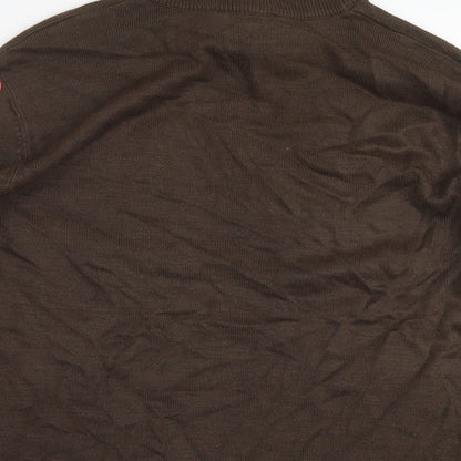 Womens UK Size 14 Janique Brown Pullover Jumper