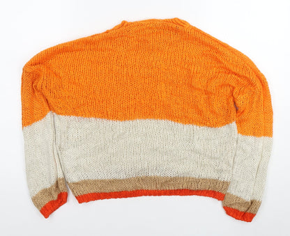Womens UK Size S Kiabi Multicoloured Pullover Jumper