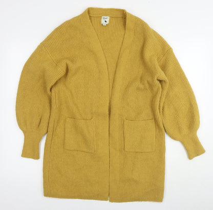 Womens UK Size S Yumi Yellow Cardigan Jumper
