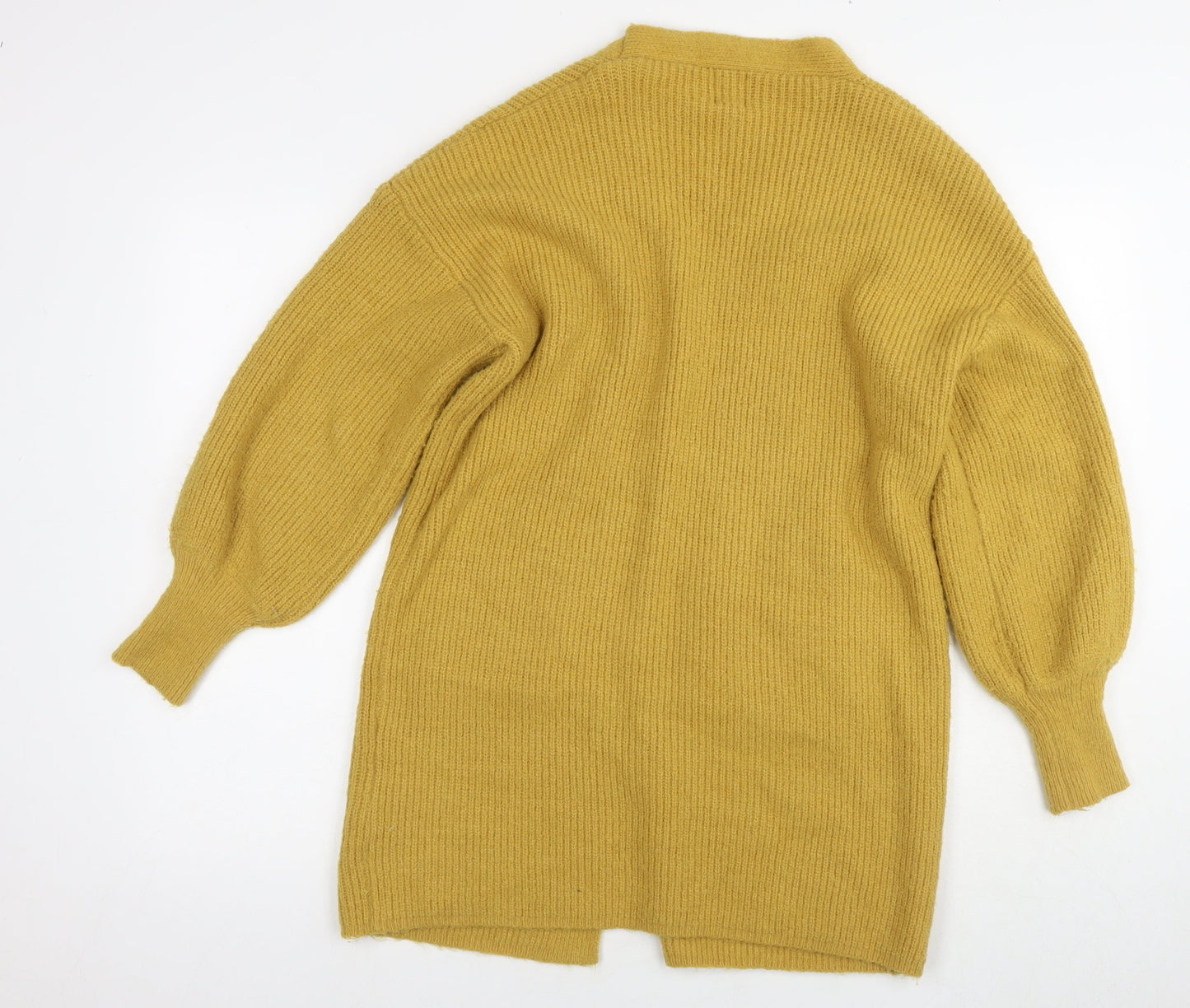 Womens UK Size S Yumi Yellow Cardigan Jumper