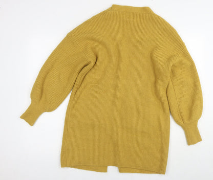 Womens UK Size S Yumi Yellow Cardigan Jumper