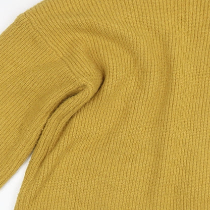 Womens UK Size S Yumi Yellow Cardigan Jumper