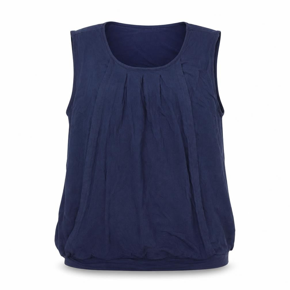 Womens UK Size L JoJo Maman Bébé Blue Basic Tank