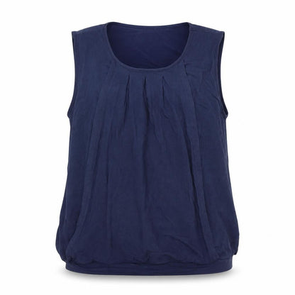 Womens UK Size L JoJo Maman Bébé Blue Basic Tank