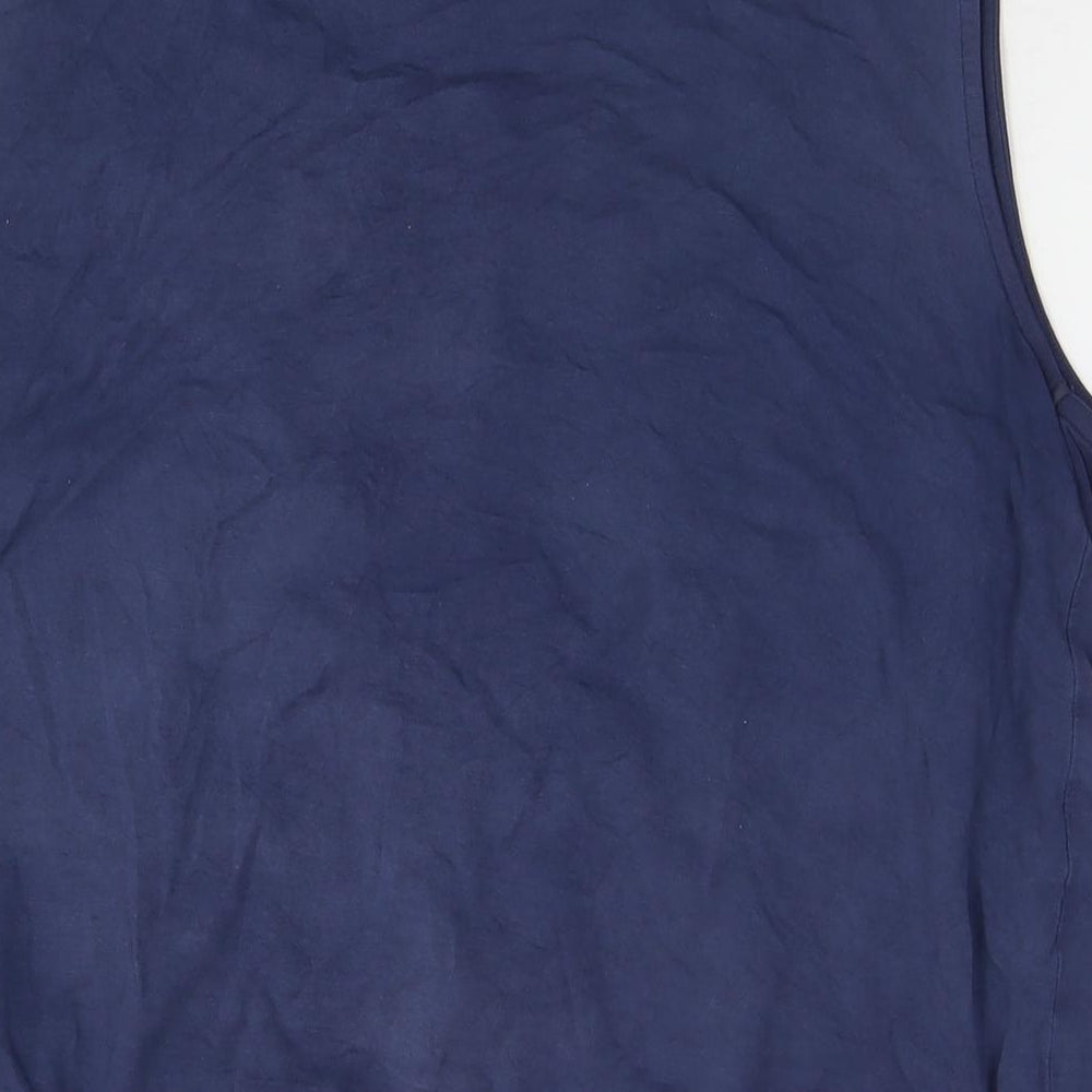Womens UK Size L JoJo Maman Bébé Blue Basic Tank