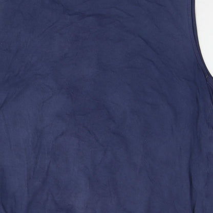 Womens UK Size L JoJo Maman Bébé Blue Basic Tank
