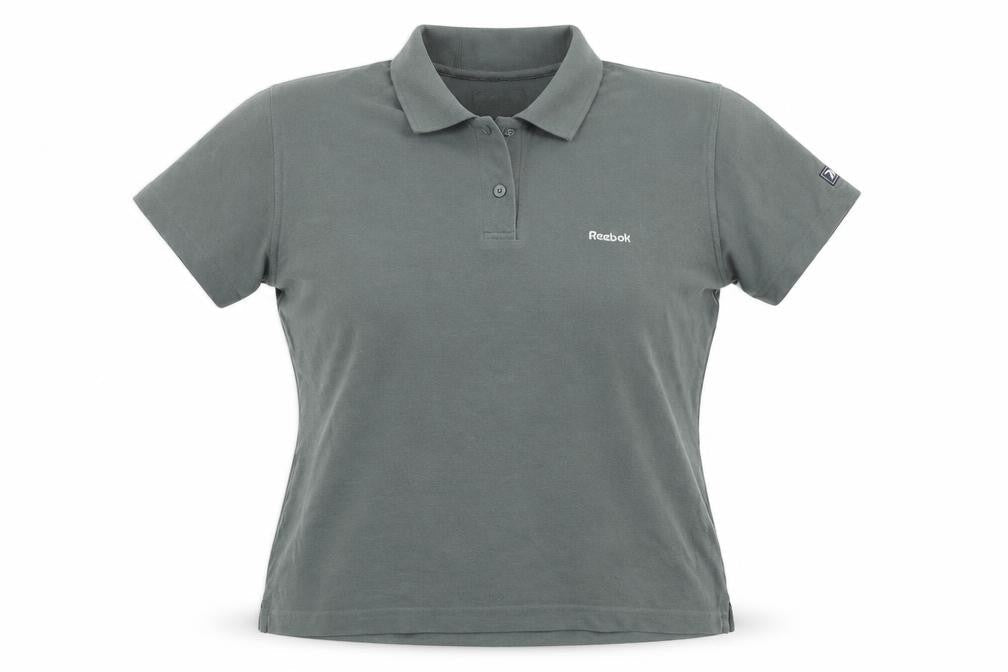 Womens UK Size 12 Reebok Green Basic Polo