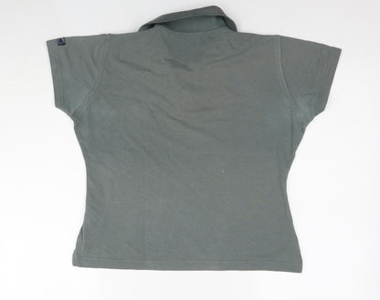 Womens UK Size 12 Reebok Green Basic Polo