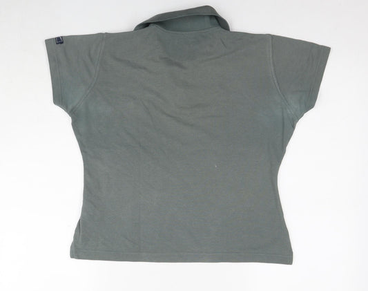 Womens UK Size 12 Reebok Green Basic Polo