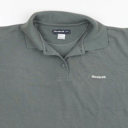 Womens UK Size 12 Reebok Green Basic Polo