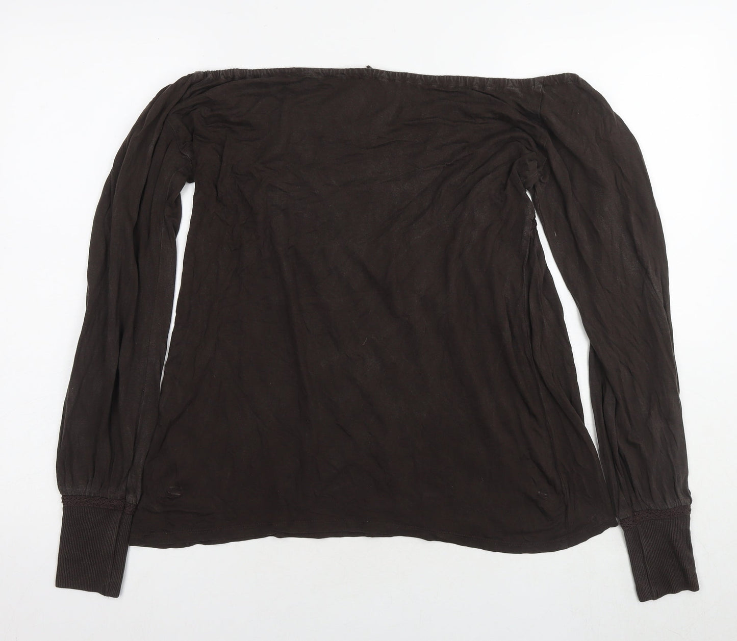 Womens UK Size S GANT Brown Basic Blouse