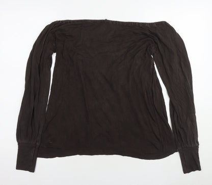 Womens UK Size S GANT Brown Basic Blouse