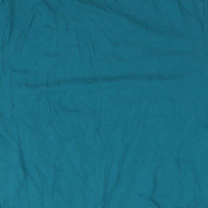 Slazenger Mens Blue Cotton T-Shirt Size XL Round Neck