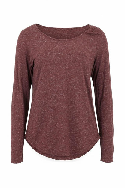 Womens UK Size S VERO MODA Brown Basic T-Shirt