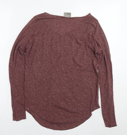 Womens UK Size S VERO MODA Brown Basic T-Shirt