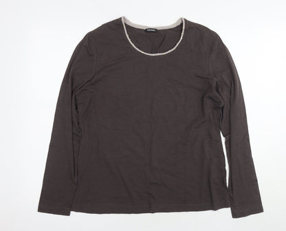 Womens UK Size L Gerry Weber Brown Basic Blouse