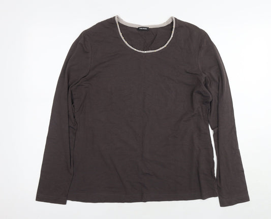 Womens UK Size L Gerry Weber Brown Basic Blouse