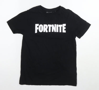 Mens UK Size S Fortnite Black  T-Shirt