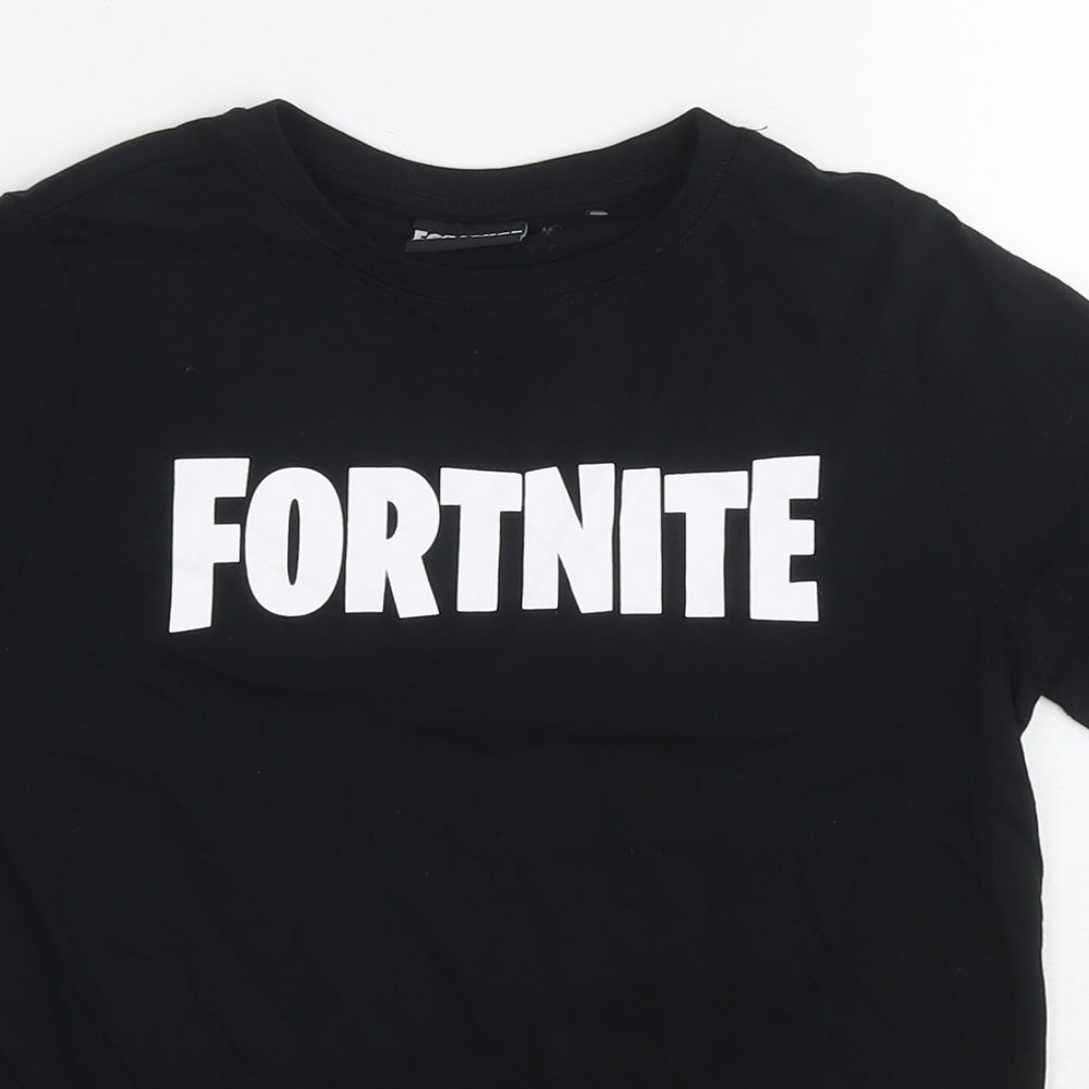 Mens UK Size S Fortnite Black  T-Shirt