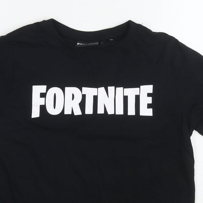 Mens UK Size S Fortnite Black  T-Shirt