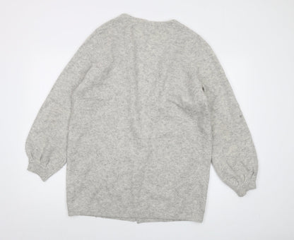 Womens UK Size M Monsoon Grey Cardigan Jumper