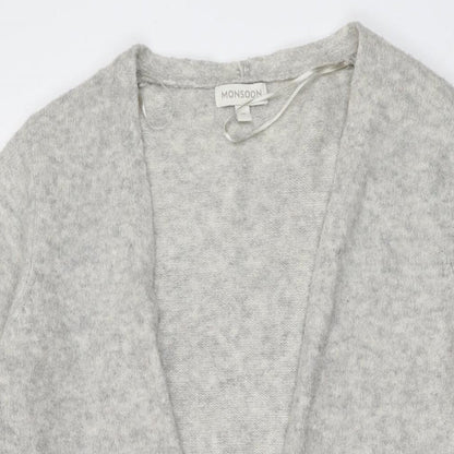 Womens UK Size M Monsoon Grey Cardigan Jumper