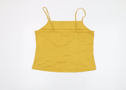 Womens UK Size 18 Principles Yellow Basic Tank