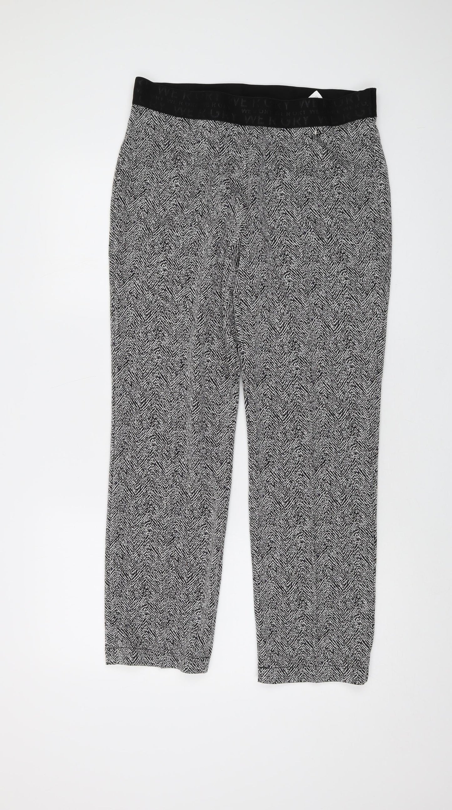 Womens UK Size 14 Gerry Weber Regular Fit  Black Trousers